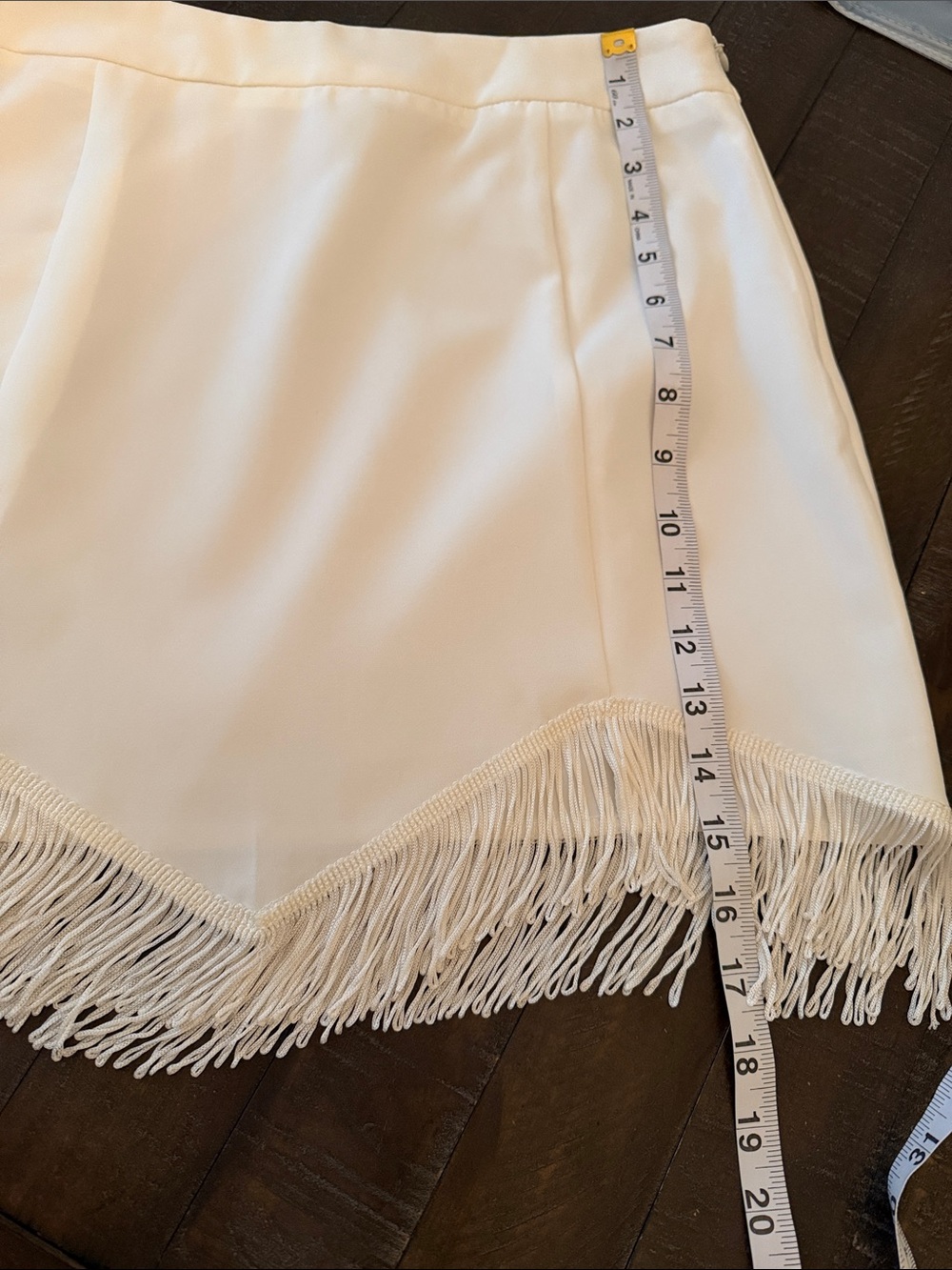 Altar'd State White Fringe Mini Skirt - Picture 7 of 9
